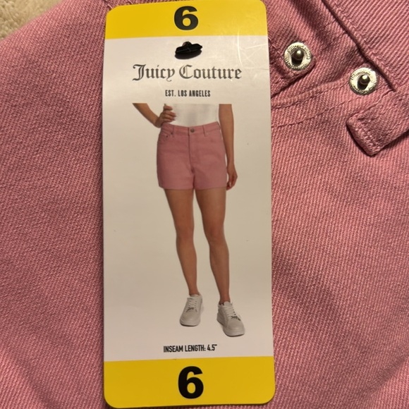Juicy Couture Pink Women's Shorts size 6 - Picture 5 of 6